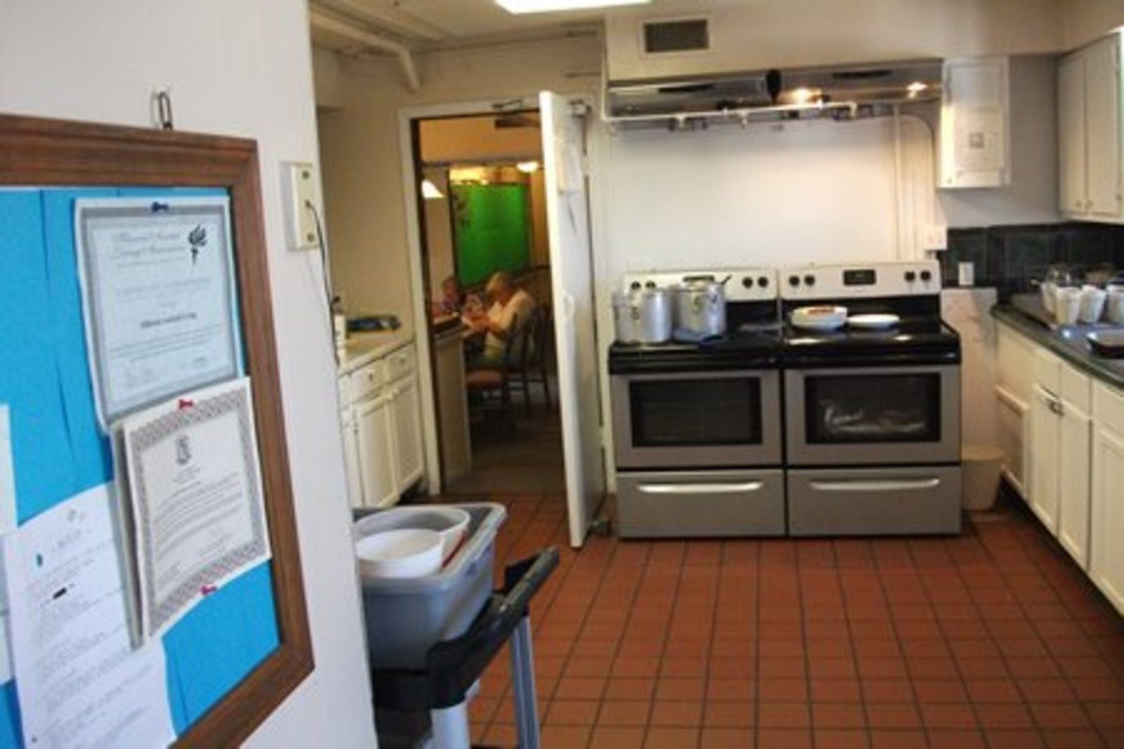Kitchen appliances and preparation area at Hillcrest
